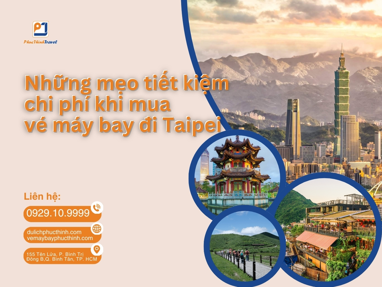 mẹo tiết kiệm khi mua vé máy bay đi taipei